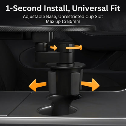 EVAAM® 360° Universal Cup Holder Tray Table for Tesla Model 3/Y/S/X