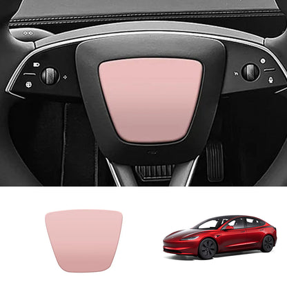 EVAAM® ABS Steering Wheel Center & V-Shape Trim for Tesla Model Y Juniper 2025+ / Model 3 Highland 2024+ - EVAAM