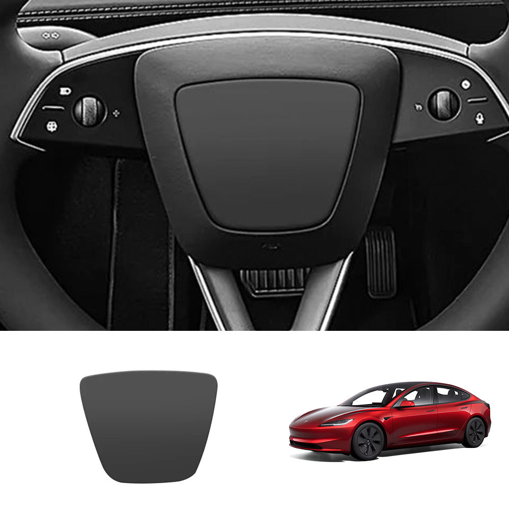 EVAAM® ABS Steering Wheel Center & V-Shape Trim for Tesla Model Y Juniper 2025+ / Model 3 Highland 2024+ - EVAAM