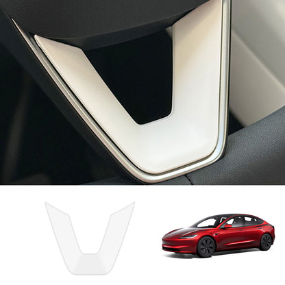 EVAAM® ABS Steering Wheel Center & V-Shape Trim for Tesla Model Y Juniper 2025+ / Model 3 Highland 2024+ - EVAAM
