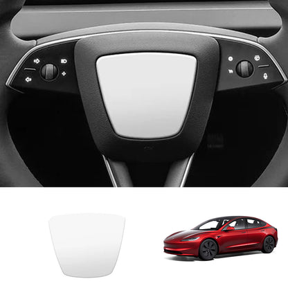 EVAAM® ABS Steering Wheel Center & V-Shape Trim for Tesla Model Y Juniper 2025+ / Model 3 Highland 2024+ - EVAAM
