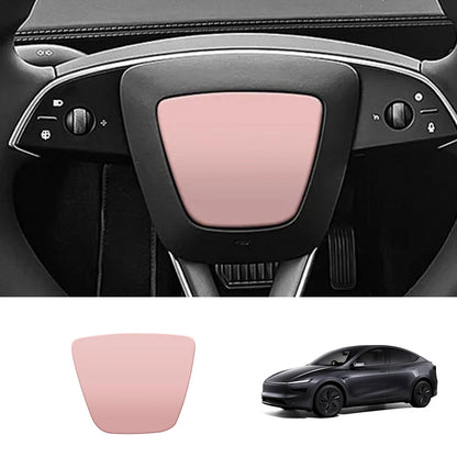 EVAAM® ABS Steering Wheel Center & V-Shape Trim for Tesla Model Y Juniper 2025+ / Model 3 Highland 2024+ - EVAAM