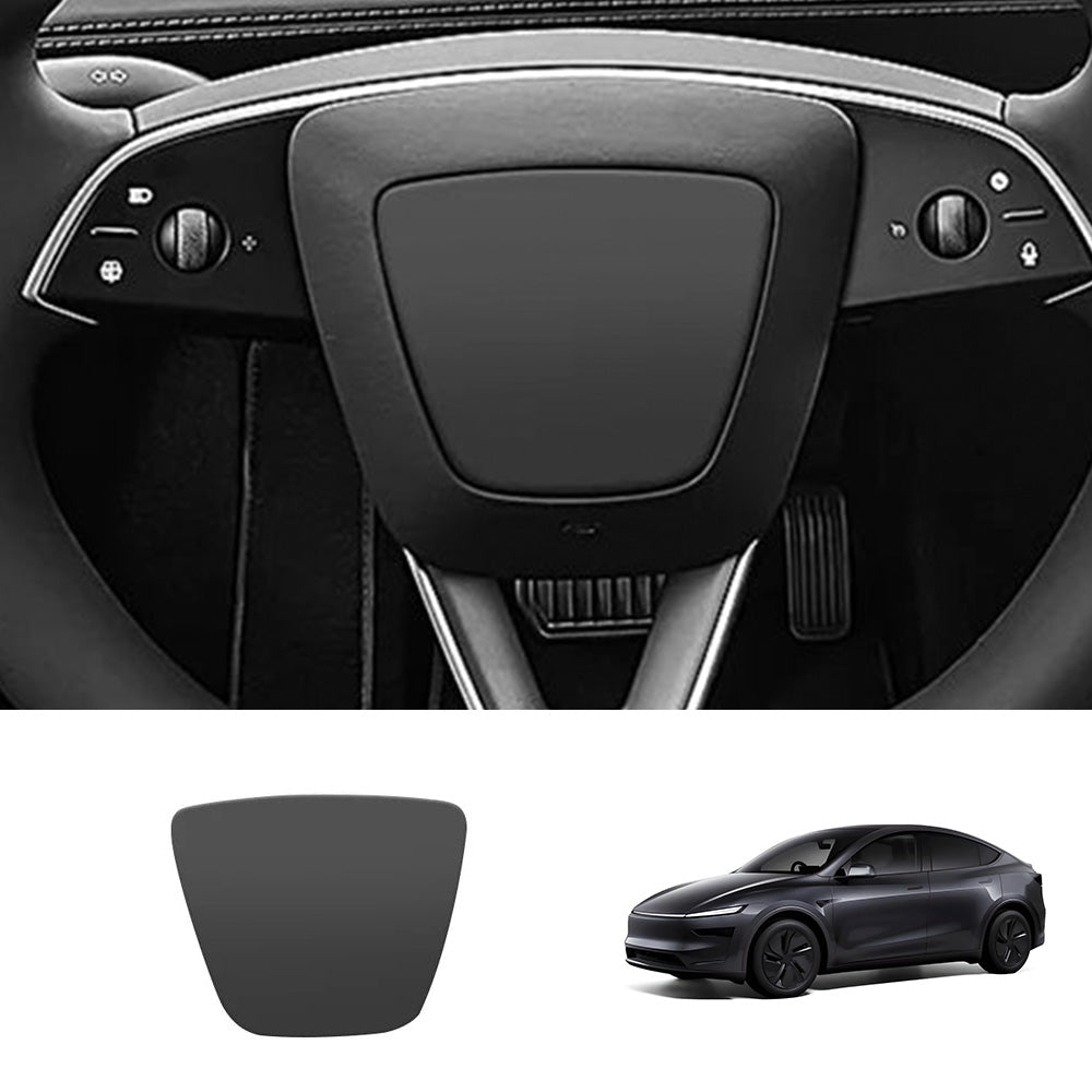 EVAAM® ABS Steering Wheel Center & V-Shape Trim for Tesla Model Y Juniper 2025+ / Model 3 Highland 2024+ - EVAAM