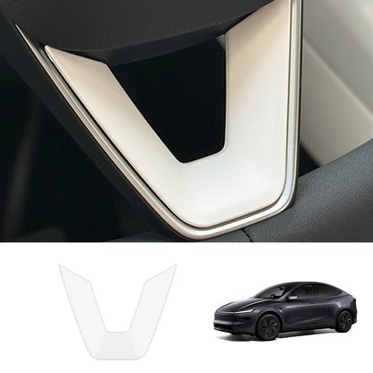 EVAAM® ABS Steering Wheel Center & V-Shape Trim for Tesla Model Y Juniper 2025+ / Model 3 Highland 2024+ - EVAAM