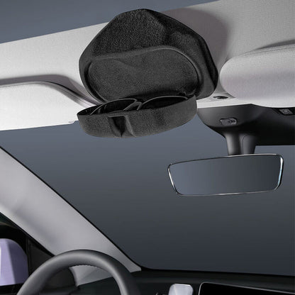 EVAAM® Alcantara Sunglasses Holder Storage Box for Tesla Model 3Y (2017-2023)