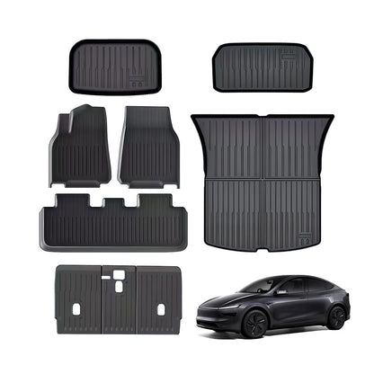 EVAAM® All-Weather TPE Floor Mats With Menis Blanket For Tesla Model Y Juniper 2025+ - EVAAM