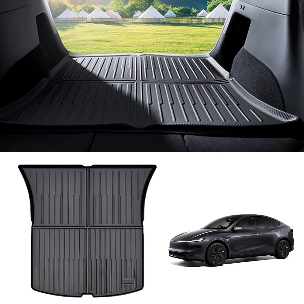 EVAAM® All-Weather TPE Floor Mats With Menis Blanket For Tesla Model Y Juniper 2025+ - EVAAM