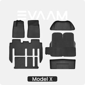 EVAAM® All Weather Floor Mats for Model X - EVAAM