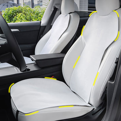 EVAAM® All Weather Seat Cover Front Rear Seat Cushion And Backrest for Model 3/Y - EVAAM