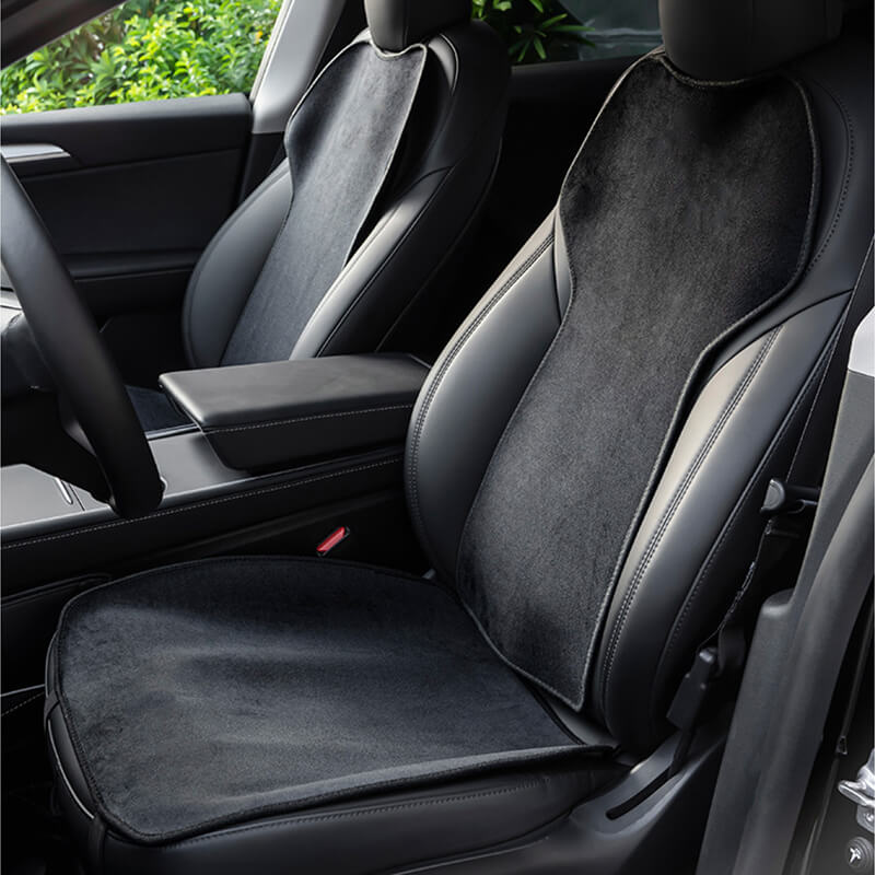 EVAAM® All Weather Seat Cover Front Rear Seat Cushion And Backrest for Model 3/Y - EVAAM