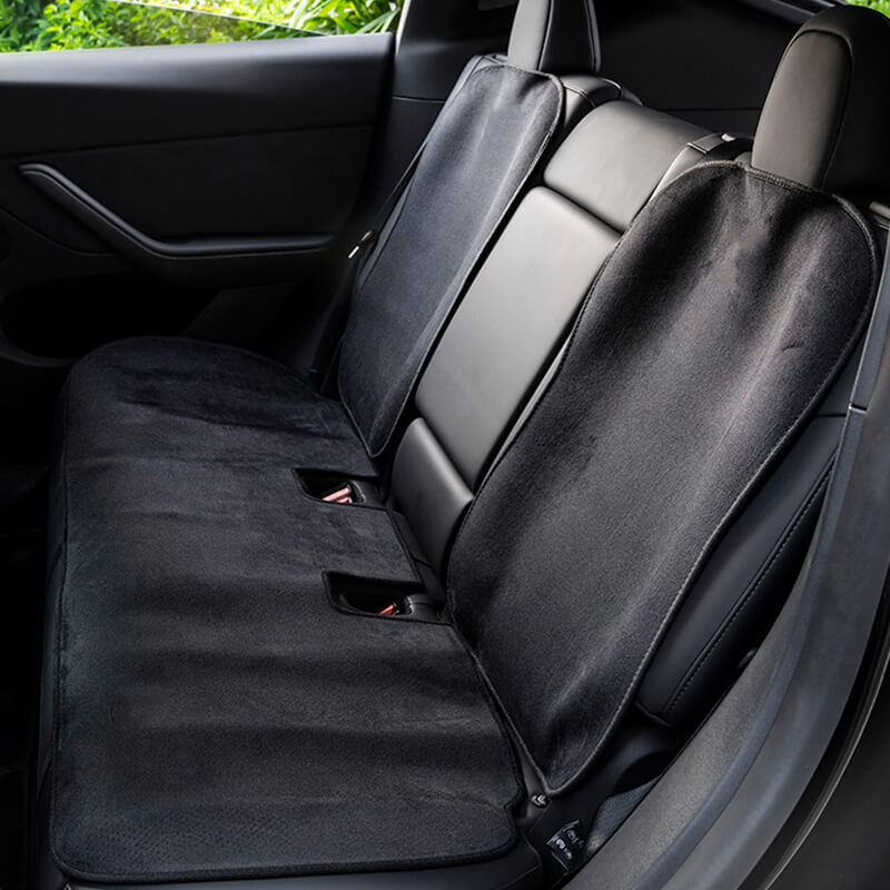 EVAAM® All Weather Seat Cover Front Rear Seat Cushion And Backrest for Model  3/Y(2017-2023)