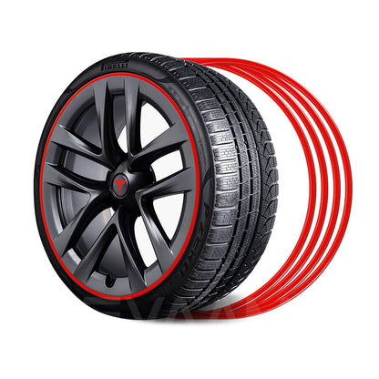 EVAAM® Aluminum Alloy Wheel Rim Protector For Tesla All Models (4 PCS) (2012-2023) - EVAAM