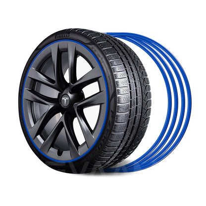 EVAAM® Aluminum Alloy Wheel Rim Protector For Tesla All Models (4 PCS) (2012-2023) - EVAAM