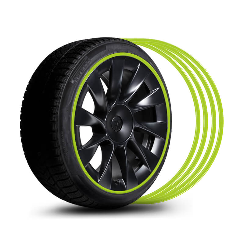 EVAAM® Aluminum Alloy Wheel Rim Protector For Tesla All Models (4 PCS) (2012-2023) - EVAAM