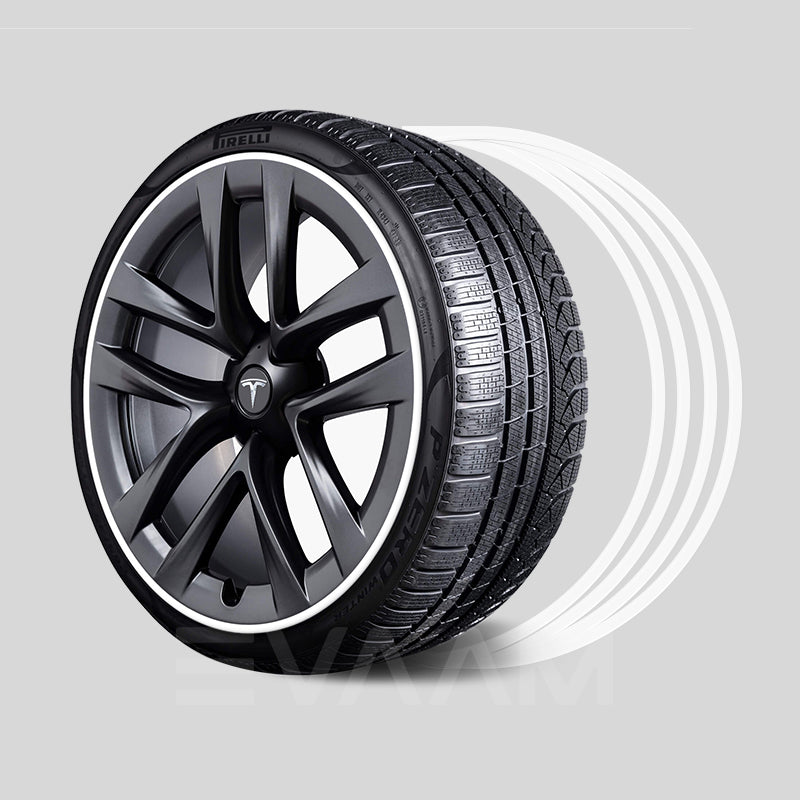 EVAAM® Aluminum Alloy Wheel Rim Protector For Tesla All Models (4 PCS) (2012-2023) - EVAAM