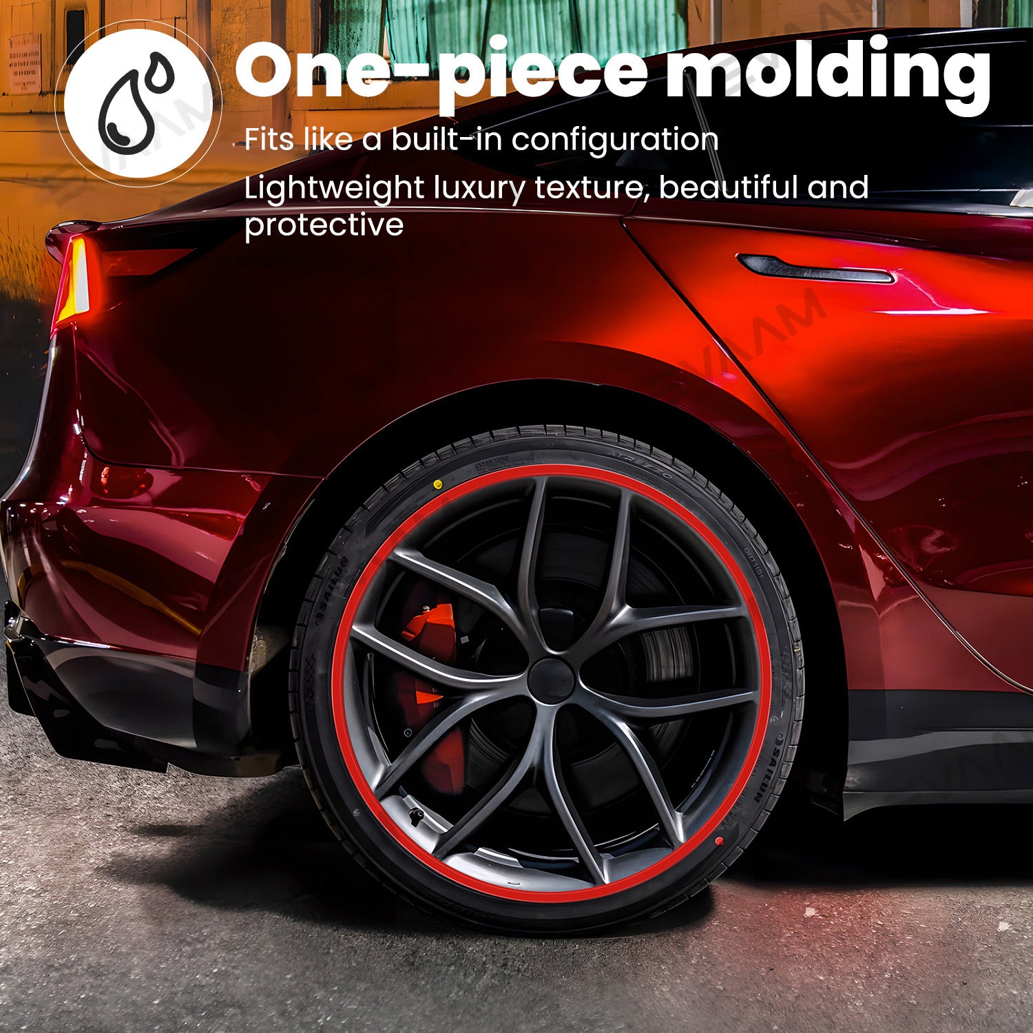 EVAAM® Aluminum Alloy Wheel Rim Protector Rim Case for Tesla All Models (4 PCS) (2012-2025) - EVAAM