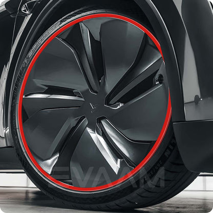 EVAAM® Aluminum Alloy Wheel Rim Protector Rim Case for Tesla Model Y Juniper 2025+ (4 PCS) - EVAAM