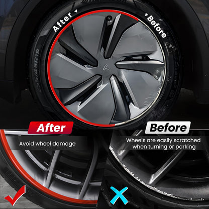 EVAAM® Aluminum Alloy Wheel Rim Protector Rim Case for Tesla Model Y Juniper 2025+ (4 PCS) - EVAAM