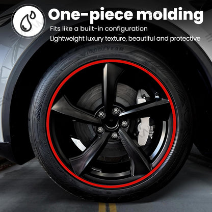 EVAAM® Aluminum Alloy Wheel Rim Protector Rim Case for Tesla Model Y Juniper 2025+ (4 PCS) - EVAAM