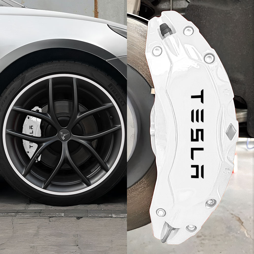 EVAAM® Aluminum Alloy Wheel Rim Protector (4 PCS) + Caliper Covers (4PCS) For Tesla Model 3/Y - EVAAM