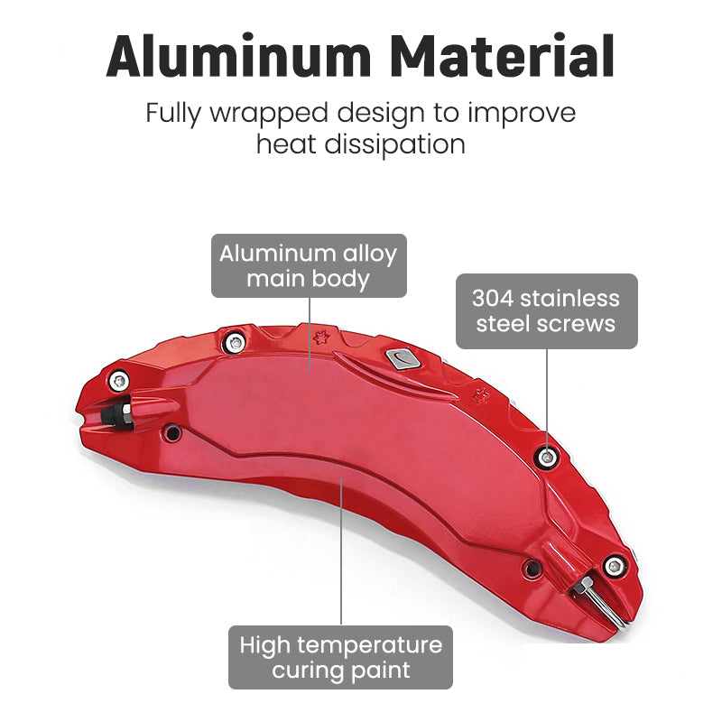 EVAAM® Aluminum Alloy Wheel Rim Protector (4 PCS) + Caliper Covers (4PCS) For Tesla Model 3/Y