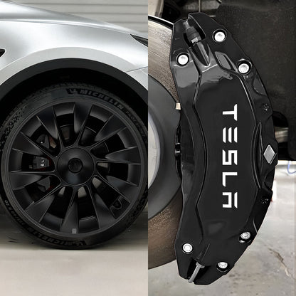 EVAAM® Aluminum Alloy Wheel Rim Protector (4 PCS) + Caliper Covers (4PCS) For Tesla Model 3/Y - EVAAM