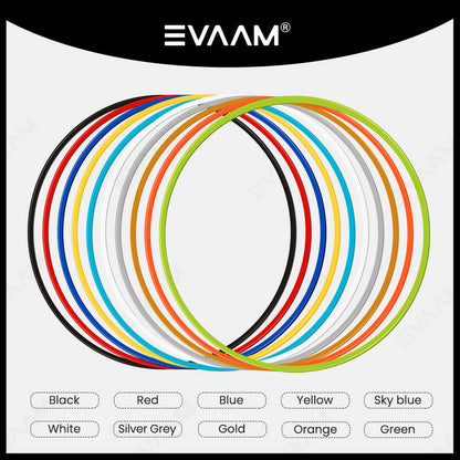 EVAAM® Green Aluminum Alloy Wheel Rim Protector - Fits All Cars (5pcs) - EVAAM