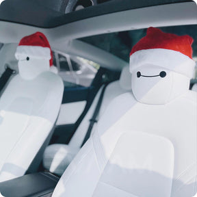 EVAAM® Baymax Headrest Christmas Hat Decoration Sticker for Tesla All Models