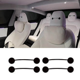 EVAAM® Baymax Headrest Christmas Hat Decoration Sticker for Tesla All Models