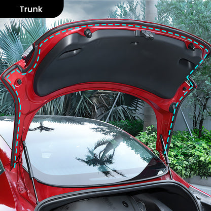 EVAAM® Car Door Seal Strip Kit Soundproof Rubber for Tesla Model S/3/X/Y - EVAAM