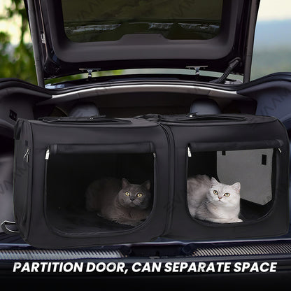 EVAAM® Car Rear Seat Dog Crate For Model 3/Y/S/X/Cybertruck - EVAAM