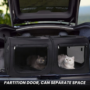 EVAAM® Car Rear Seat Dog Crate For Model 3/Y/S/X/Cybertruck