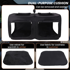 EVAAM® Car Rear Seat Dog Crate For Model 3/Y/S/X/Cybertruck