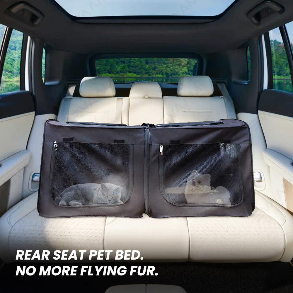EVAAM® Car Rear Seat Dog Crate For Model 3/Y/S/X/Cybertruck
