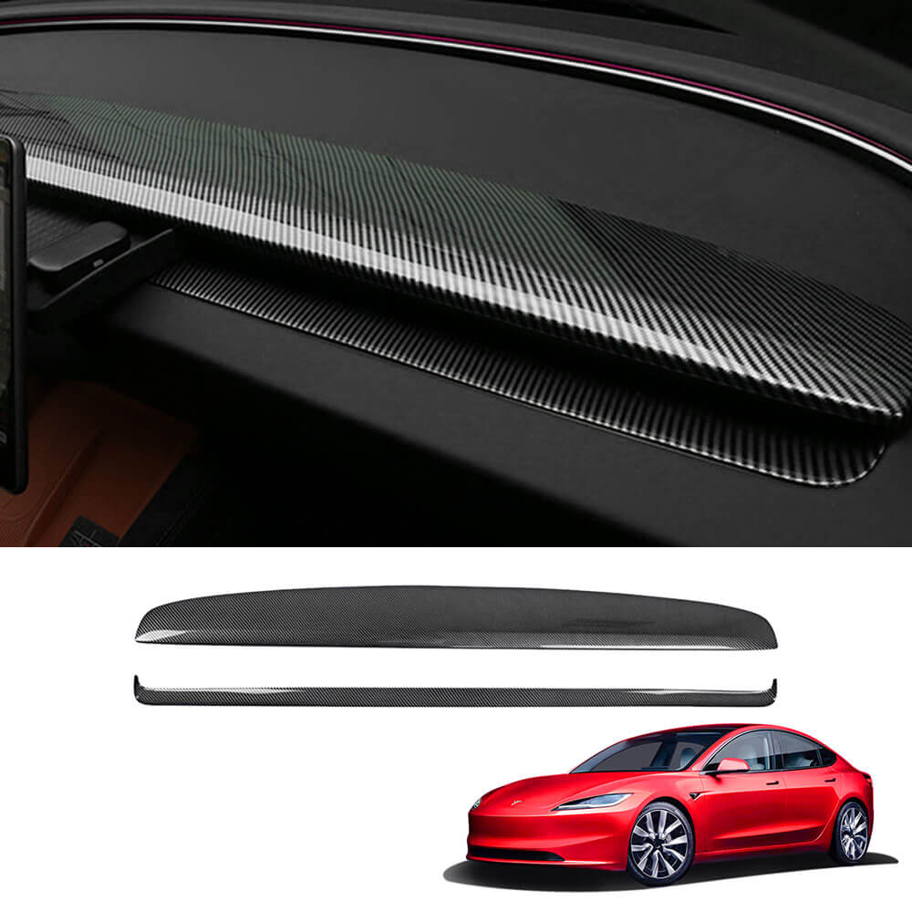 EVAAM® Carbon Fiber Pattern Dashboard Cover For 2024 Model 3 Highland