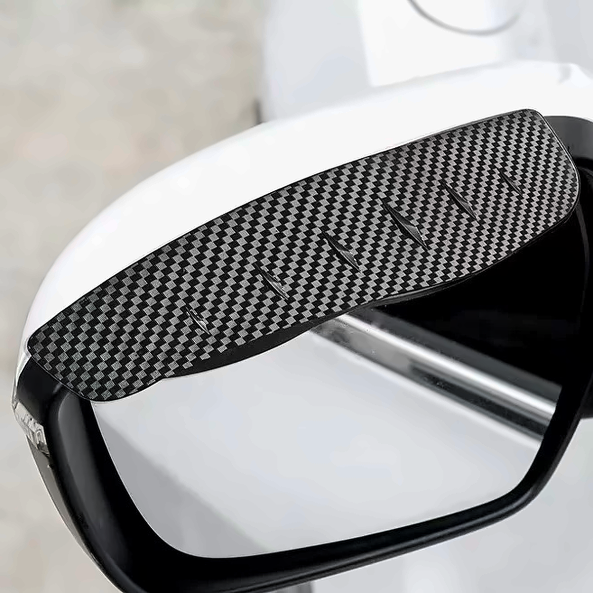 EVAAM® Carbon Fiber Style Rear View Mirror Rain Visors For Tesla 3/Y/S/X/Cybertruck - EVAAM®