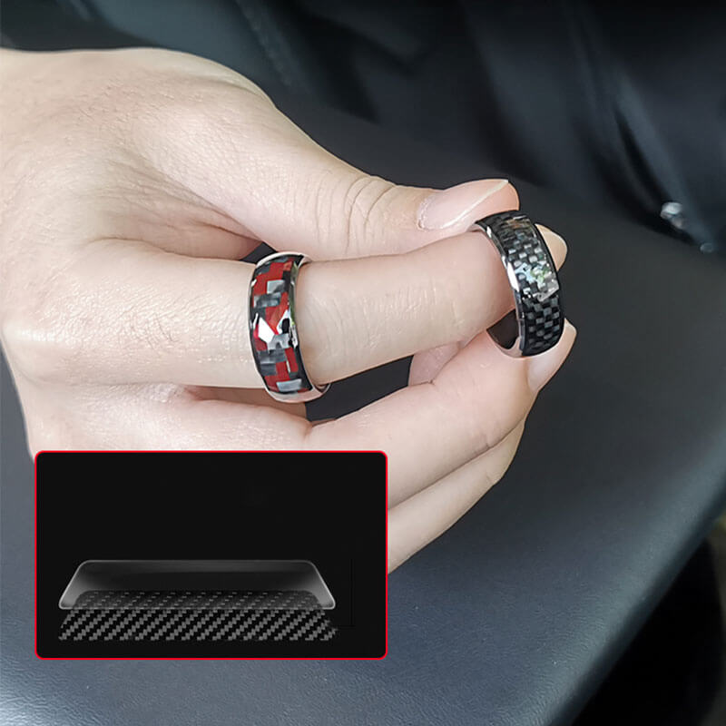 EVAAM® Customized Ring Key / Key Fob / Key Card Replacement for Tesla Model 3/Y - EVAAM