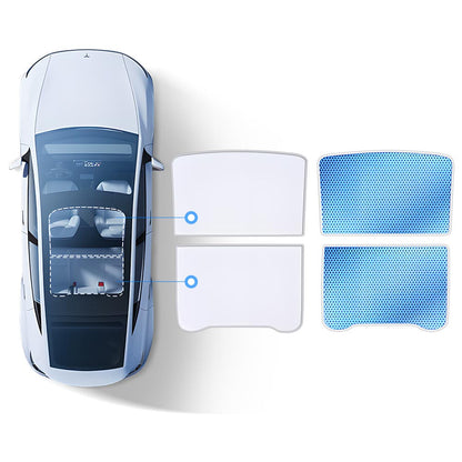 EVAAM® Double-layer Magnetic Glass Roof Sunshade For Tesla Model Y Juniper 2025+ - EVAAM