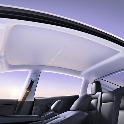 EVAAM® Double-layer Magnetic Glass Roof Sunshade For Tesla Model Y Juniper 2025+ - EVAAM