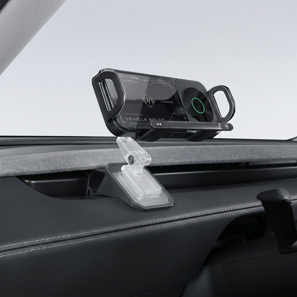 EVAAM® Electric Rotating Wireless Charging Phone Holder for Tesla Model 3 Highland 2024+/Model Y Juniper 2025+ - EVAAM
