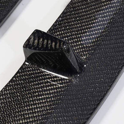 EVAAM® Gloss Real Carbon Fiber Front Bumper Lip Kit for Model 3 2017-2023 - EVAAM