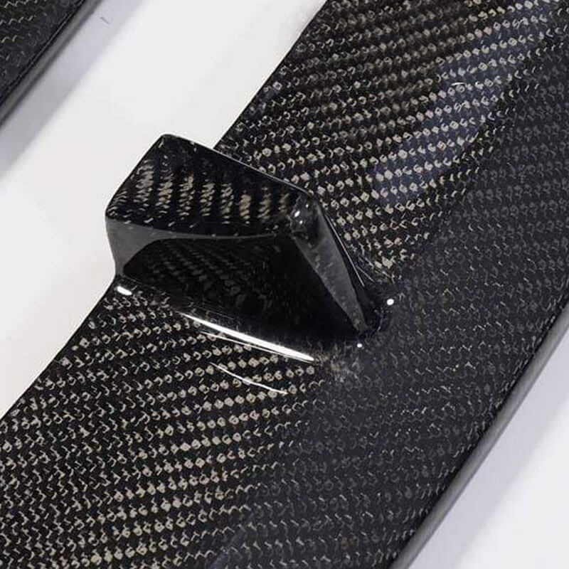 EVAAM® Gloss Real Carbon Fiber Front Bumper Lip Kit for Model 3 2017-2023 - EVAAM