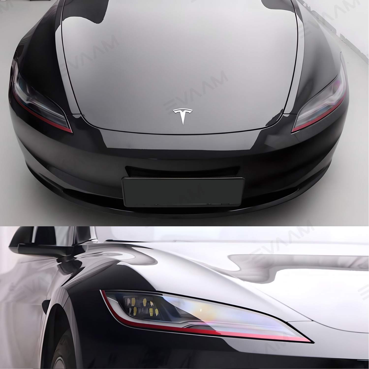 EVAAM® Headlight Sport Decorative Strip For Tesla Model 3/Y - EVAAM