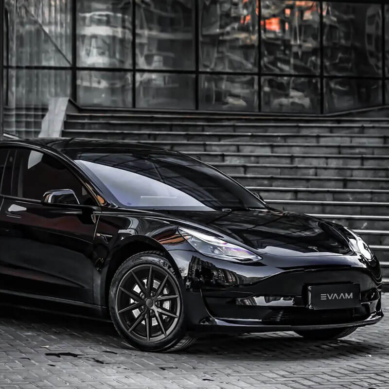 ECLIPSE MATTE  Matte Black M3 18-inch hubcap set, Fits Tesla Model 3 –  TeraStop