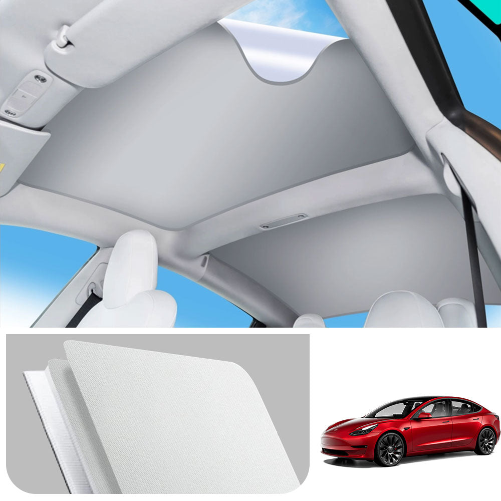 EVAAM® LRC Nano Adsorption Glass Roof Sunshade For Tesla Model 3 (2019-2025) - EVAAM