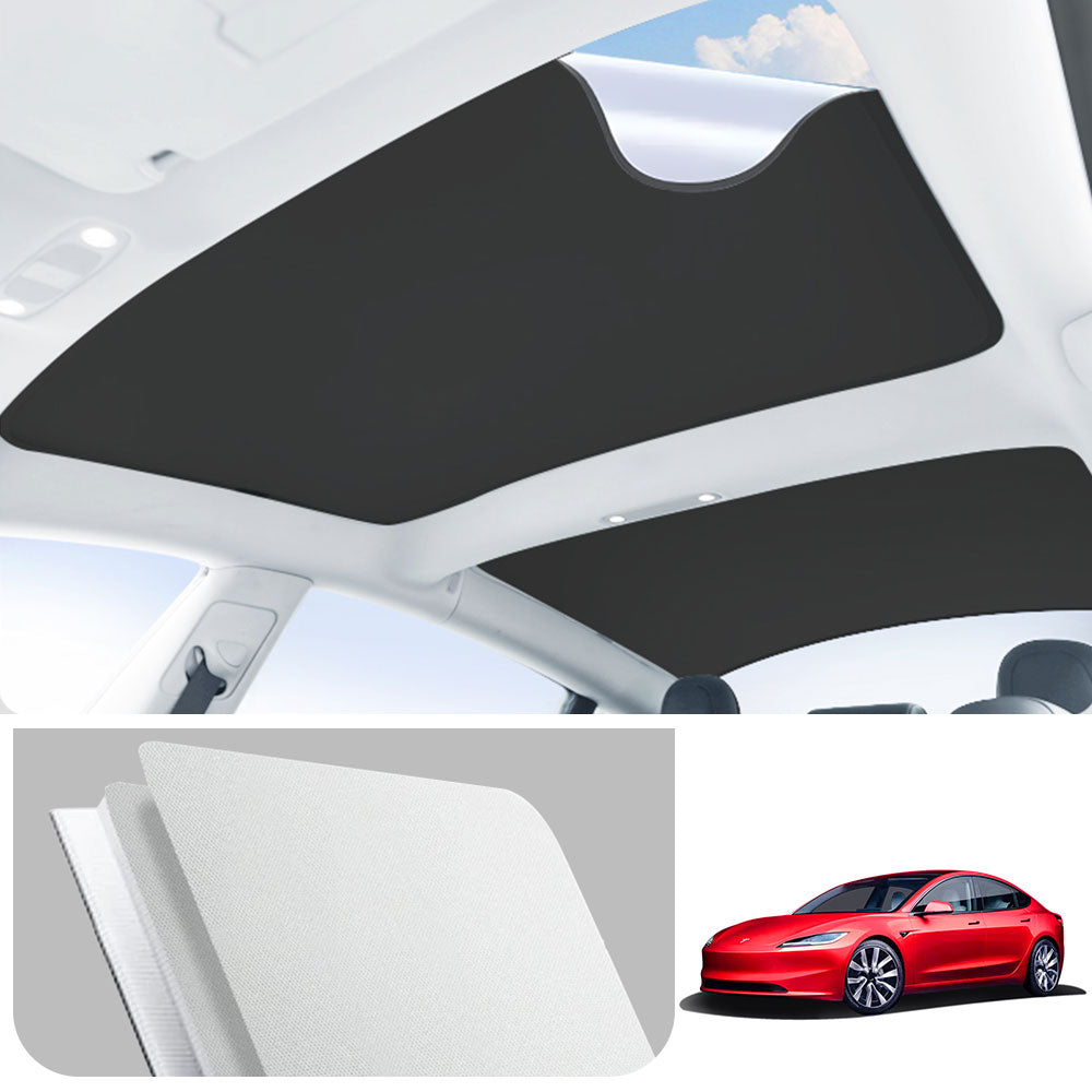 EVAAM® LRC Nano Adsorption Glass Roof Sunshade For Tesla Model 3 (2019-2025) - EVAAM