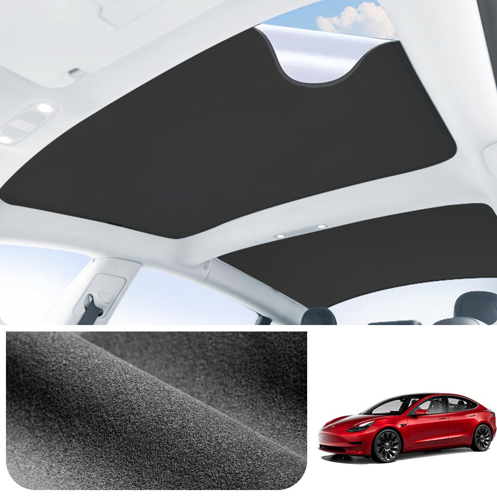 EVAAM® LRC Nano Adsorption Glass Roof Sunshade For Tesla Model 3 (2019-2025) - EVAAM