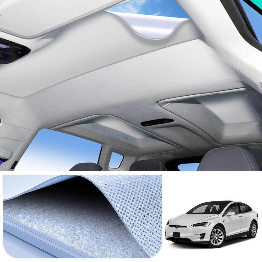 EVAAM® LRC Nano Adsorption Glass Roof Sunshade For Tesla Model X (2016-2024) - EVAAM