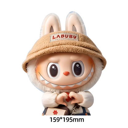 EVAAM® Labubu Car Decal Sticker - Fits All Cars - EVAAM