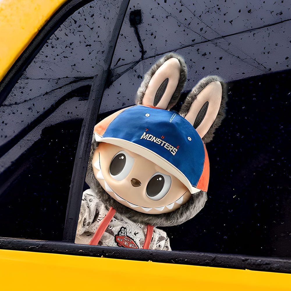 EVAAM® Labubu Car Decal Sticker - Fits All Cars - EVAAM